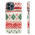 Watercolor Study of Christmas Patterns - Impact Resistant Phone Case iPhone 13 Pro Max Matte